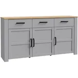 Forte Bohol 166 x 87,2 x 42 cm grau / Weiß