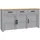 Forte Bohol 166 x 87,2 x 42 cm grau / Weiß