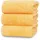 ZOLLNER Handtuchset 70 x 140 cm gelb 3 St.