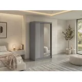 MKS Schiebetürenschrank DIANA 120 x 216 x 61 cm Grau