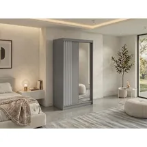 MKS Schiebetürenschrank DIANA 120 x 216 x 61 cm Grau