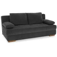 Schlafsofa Calli Stoff Grau Dunkelgrau