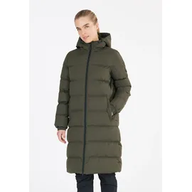 Whistler Steppmantel "Abella", Damen, Gr. 44, schwarz (dunkelgrün), 100% Polyester, unifarben, lang, ohne Ausschnitt, Mäntel Steppmantel, mit atmungsaktiver Eigenschaft