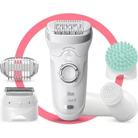 Braun Silk-épil 9 9-865 weiß/silber