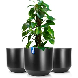 BigDean Blumentopf Style Ø 40 cm Anthrazit