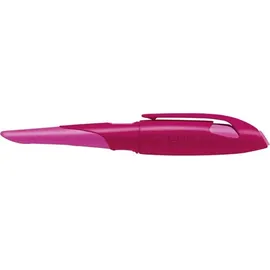 Stabilo EASYbirdy Patronenfüller pink/beere A für Linkshänder mit Anfänger-Feder - in beere/pink - Einzelstift - inklusive Patrone
