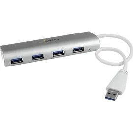 Startech StarTech.com 4 Port kompakter USB 3.0 Hub mit eingebautem Kabel