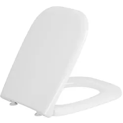 WC-Sitz Duravit D-Code mit Softclose, Scharniere Kunststoff, weiß - 0067390000