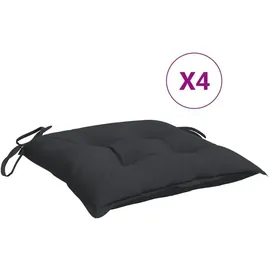 vidaXL Palettenkissen 50 x 50 x 7 cm schwarz 4 St.