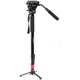 Bresser F002019 MP-274VH Traveler Einbeinstativ mit Standspinne Schwarz