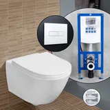 Villeroy & Boch Universo Komplett-SET Wand-WC mit neeos Vorwandelement,, 4670T901+16601WH#SET,