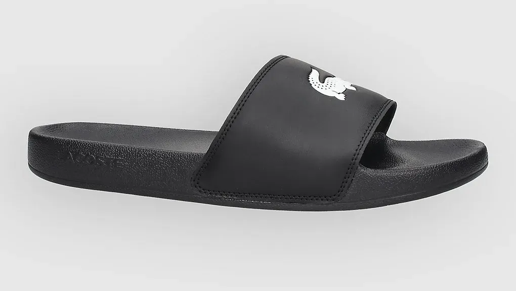 Lacoste Serve Slide 0.0 Sandalen black / white Gr. 7.0