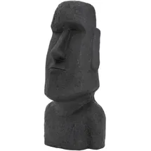 ECD Germany Moai Figur Rapa Nui Kopf 78cm hoch, aus Steinguss Kunstharz Osterinsel Statue als Dekoration Skulpturen & Dekoobjekte, Skulpturen
