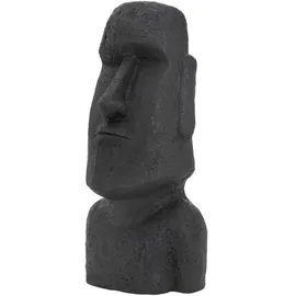 ECD Germany Moai Figur Rapa Nui Kopf 78cm hoch, aus Steinguss Kunstharz Osterinsel Statue als Dekoration Skulpturen & Dekoobjekte, Skulpturen