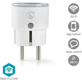 Nedis Schuko-Steckdose 10 A Weiß 1 St.