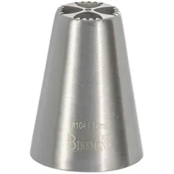 RBV BIRKMANN Birkmann Designtülle #104, Spritztülle, Garniertülle, Backzubehör, Edelstahl, Ø 1.7 cm, 411609