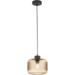 Pendelleuchte PAUL NEUHAUS "BOLETUS", gelb (amber), Lampen, Ø 23,5cm, Ø:23,5cm