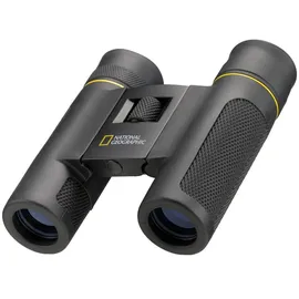 National Geographic 9025200 - Fernglas 10x25, Taschenfernglas mit Tasche, Trageriemen und Reinigungstuch, schwarz