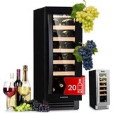 Klarstein - Weinkühlschrank Vinovilla,1 Zone Getränkekühlschrank mit Glastür, Leiser Kühlschrank, Flaschenkühlschrank Klein, Weinschrank für