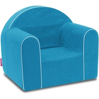 Mini Kindersessel Kinder Babysessel Baby Sessel Sofa Kinderstuhl Stuhl Schaumstoff Umweltfreundlich (Hellblau)