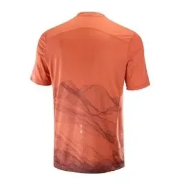 Salomon S-Lab ultra print kurzarm trikot rot herren vêtement running homme - M