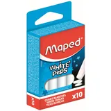 Maped M593500 - Kreide Peps, 10er Packung, rund, weiß