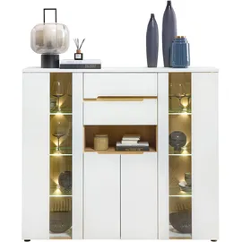 Innostyle Memphis Highboard 145 x 127 x 38 cm Weiß
