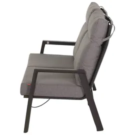 Siena Garden Valencia Loungeset 3-tlg. anthrazit/schwarz