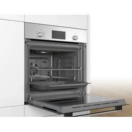 Bosch Herdset Teleskopauszug + Glaskeramikkochfeld PowerBoost autark 60cm