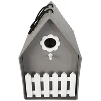Hti-Living Vogelhaus Nessa grau Nistkasten Kunststoff