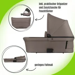 ABC Design Babywanne für Samba 2 und Salsa Run, Farbe Kinderwagen: Avocado