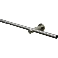 GARDINIA Gardinenstangen-Set Sol Ø 16-19 mm edelstahl-optik 120-210 cm