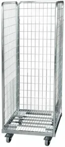 HMH Stahlrollbehälter 1490 600 x 600 mm 3-seitig Cr 3