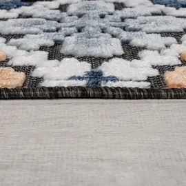 Flair Rugs Teppich FLAIR RUGS "Aster", bunt, B:120cm H:2mm L:170cm, Kunstfaser, Teppiche, Teppich, Outdoor geeignet, Hoch-Tief Effekt