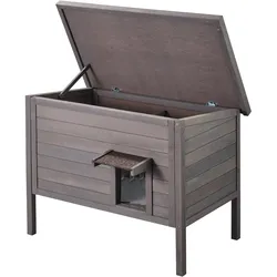 VEVOR Katzenhaus Katzenhöhle Katzen Hütte Holz Outdoor winterfest 870x535x690mm