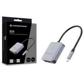 Conceptronic BIAN08G Externer Kartenleser - Grey