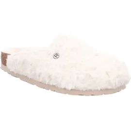 ROHDE Damen Pantoffel Hausschuh Plüsch Alba 6063, Größe:37 EU, Farbe:Beige - Beige
