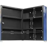 Banjado XXL Medizinschrank Abschliessbar 35x46x15cm Arzneischrank Anthrazit Aus Metall Mit Motiv Lama