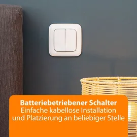 smartwares Schalterset kabellos 2er Taster mit 2 Zwischenstecker