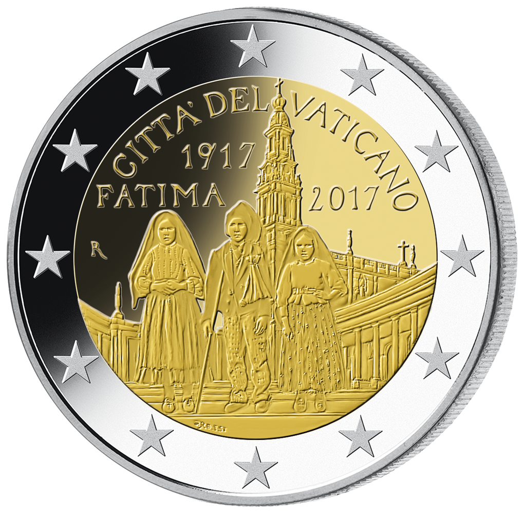 Vatikan 2017 2-Euro-Gedenkmünze ''100 Jahre der Erscheinungen von Fátima''