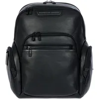 Porsche Design Roadster Business-Rucksack Leder 38 cm Laptopfach schwarz