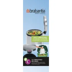 Brabantia Biomülltüten für Kompost Größe C 10-12 l bioabbaubar 10 St.