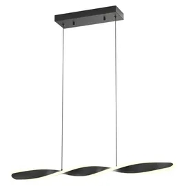 Novel Henderson 6-flg. 150 cm länglich schwarz