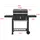 casa.pro Holzkohlegrill Arnad 105 x 135 x 47,5 cm Schwarz 