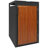 PANELO Mülltonnenbox Mülltonnenbox für Mülltonnen bis 240L, anthrazit + holzoptik