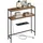 VASAGLE Konsolentisch 20 x 80 x 80 cm vintagebraun-tintenschwarz