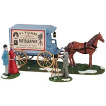 Lemax Traveling Photographer Wagon