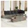 vidaXL Gartensofa-Set 9-tlg. grau Akazie