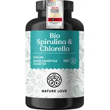 Nature Love Spirulina Chlorella 500 mg Tabletten 500 St.
