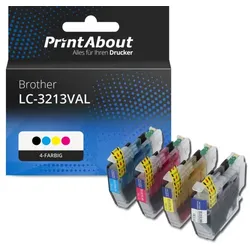 Druckerpatrone kompatibel mit Brother LC-3213VAL - 4 Farben - Hoher Kapazität - Multipack